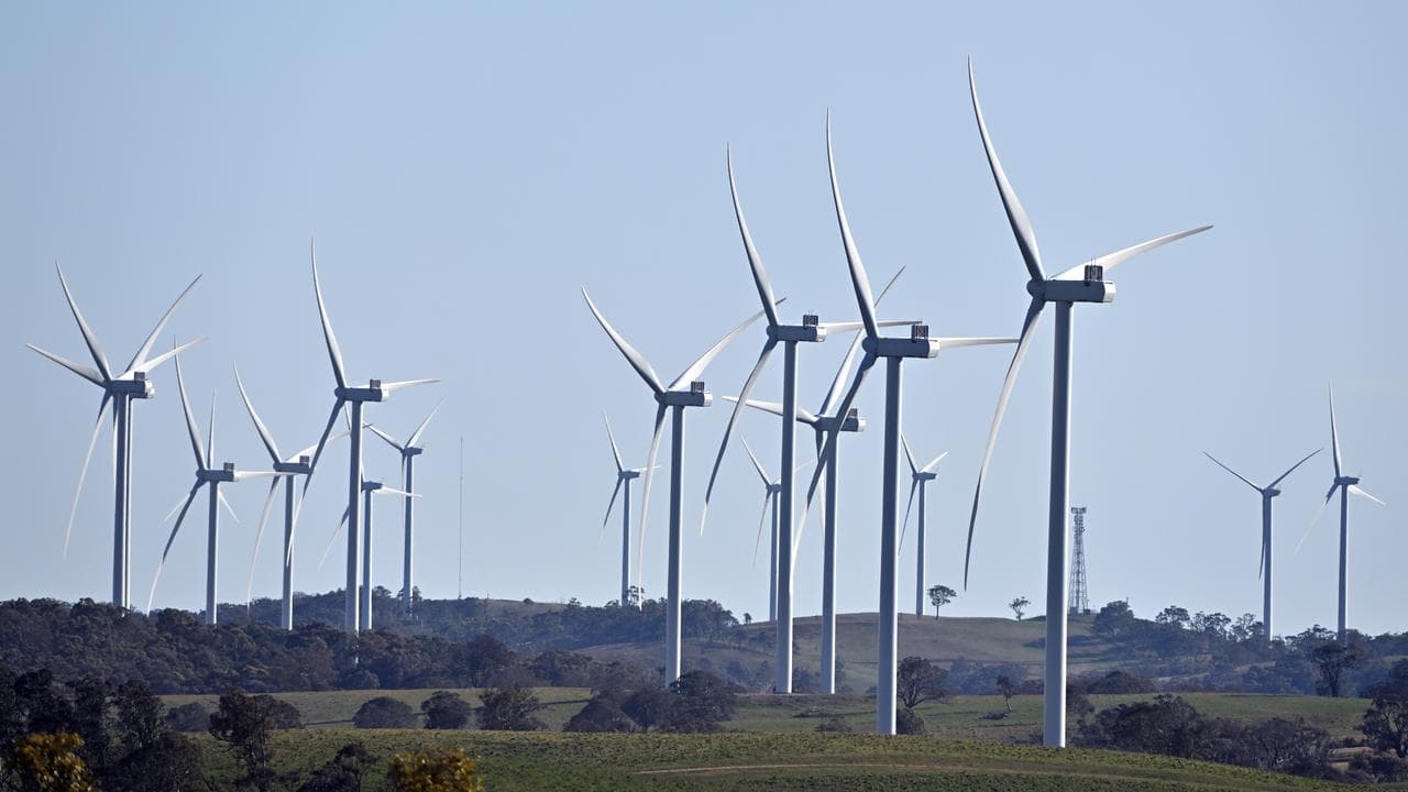 Power-generating windmill turbines