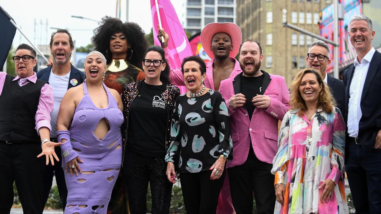 Mayor Clover Moore (centre) and launch participants
