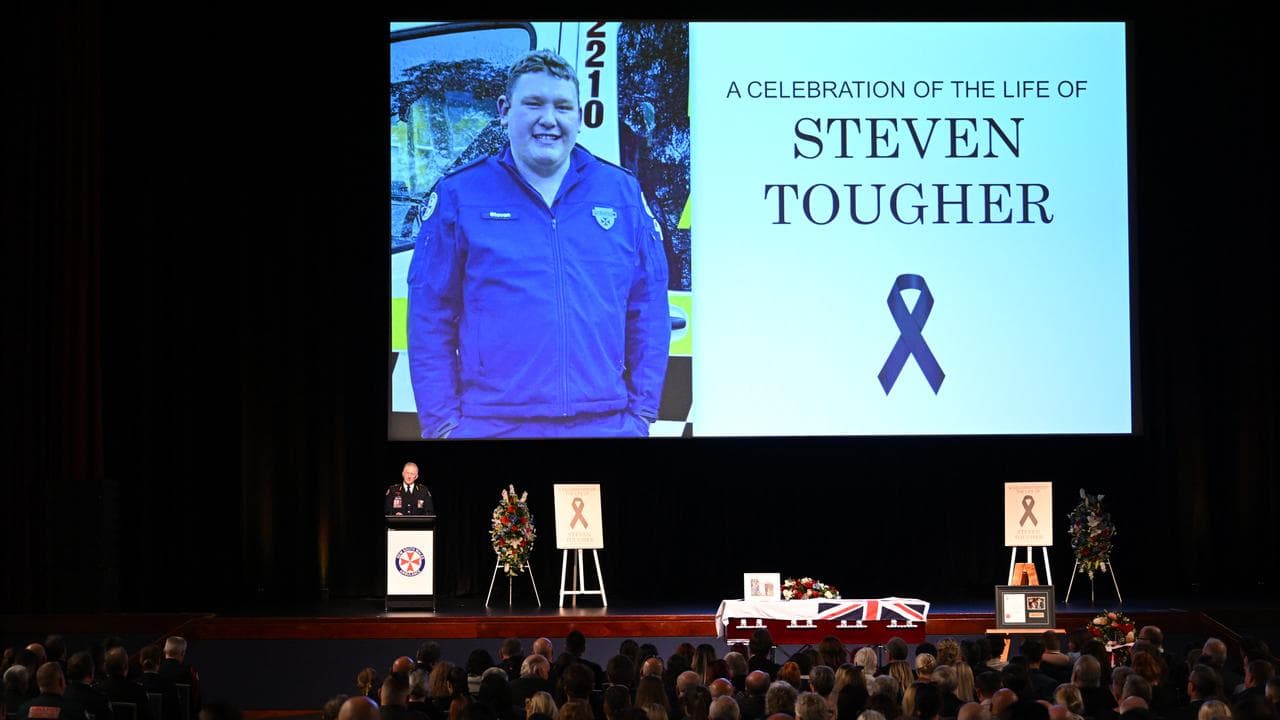 The memorial service for paramedic Steven Tougher (file image)