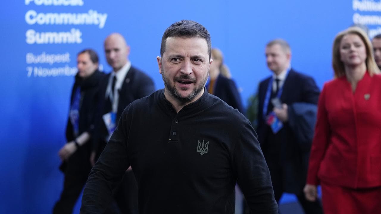 President Volodymyr Zelenskiy at the EPC Summit in Budapest