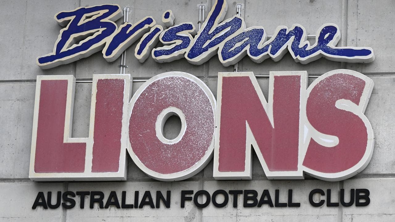 Brisbane Lions signage at the Gabba