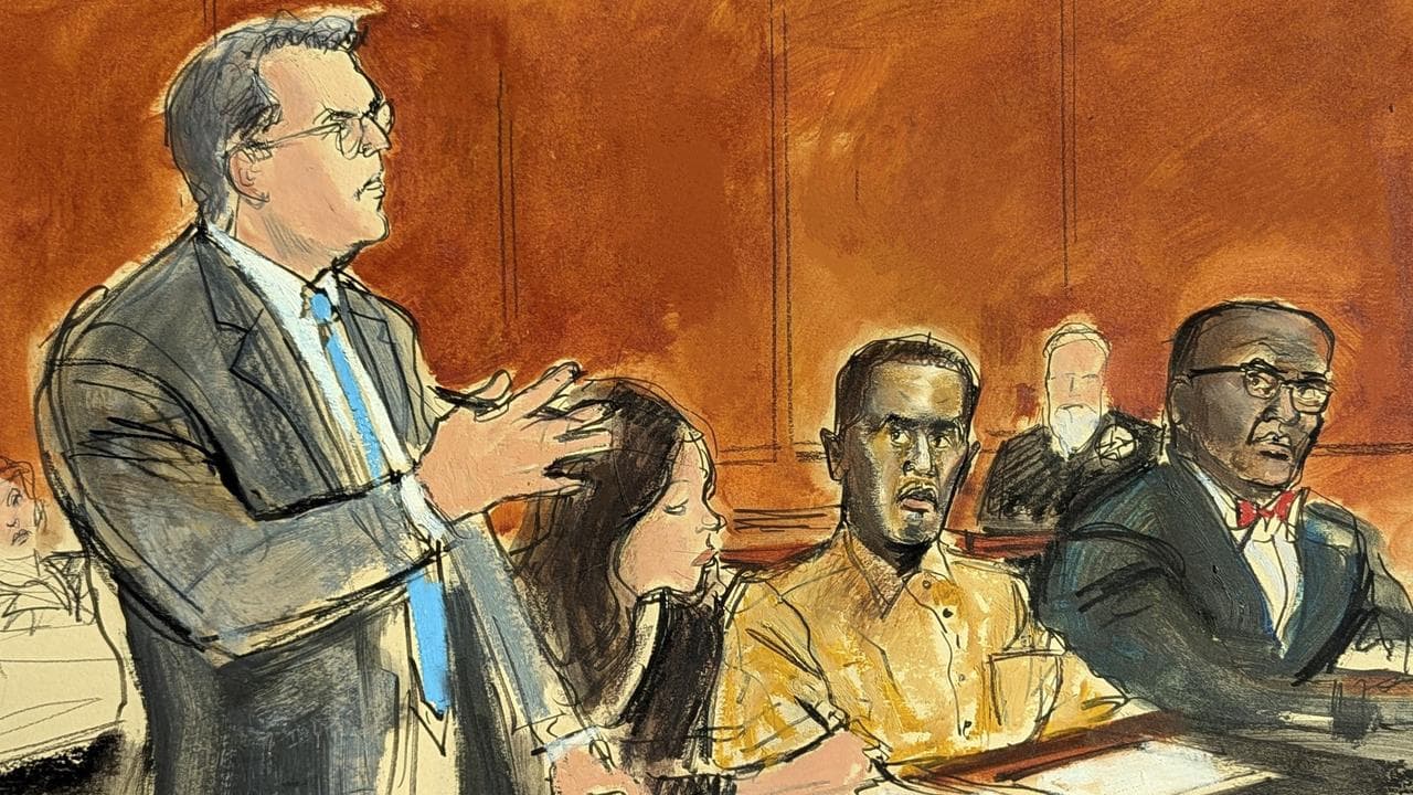 A sketch from Sean 'Diddy' Combs' hearing