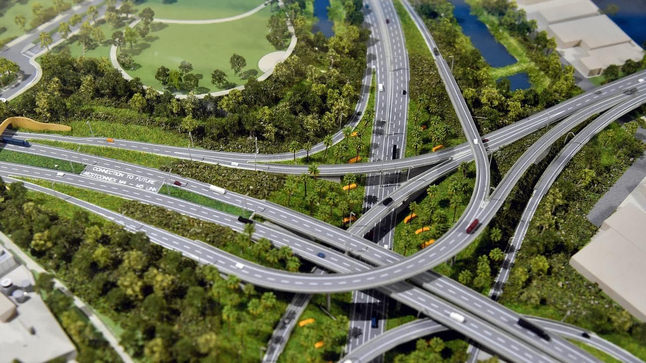 The WestConnex New M5 St Peters interchange in Sydney