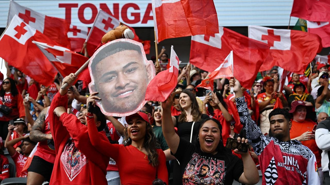 Tongan fans were out in force for the men's Pacific Cup final.