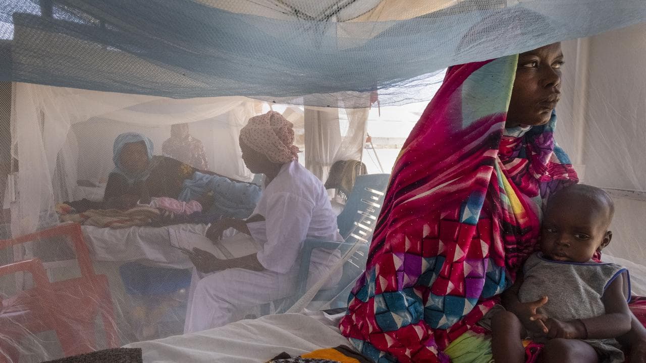 A Sudanese mother and her child
