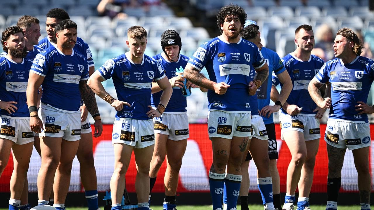 Disappointed Newtown players.