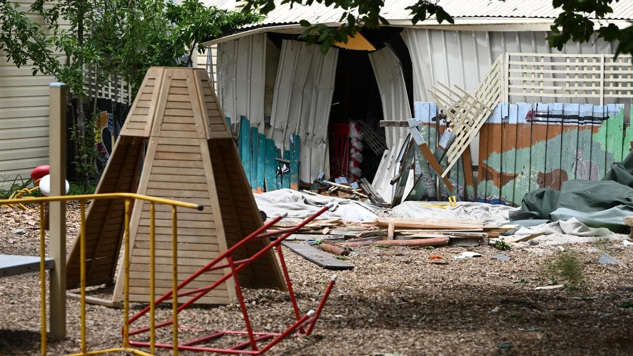 The runaway water tanker left a trail of destruction.