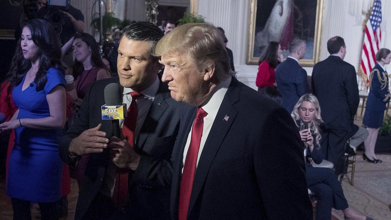 Donald Trump and Pete Hegseth