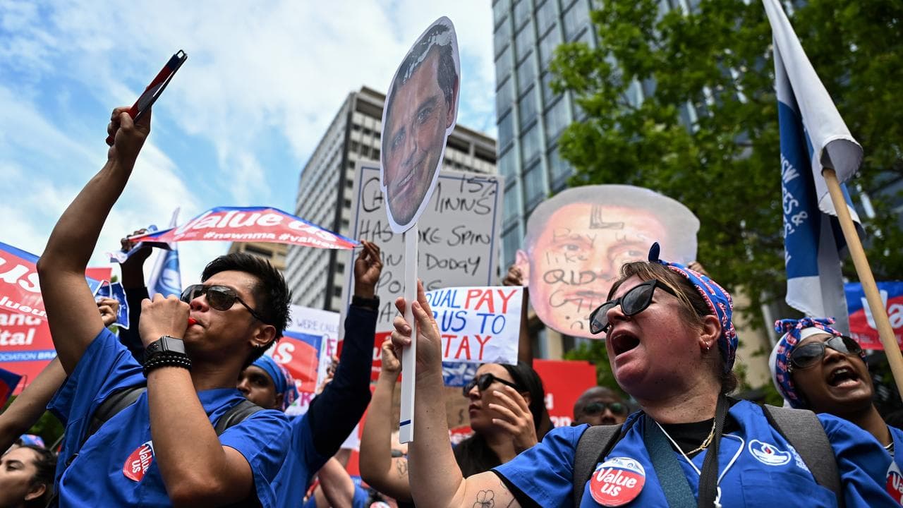 NSW nurses pay rally