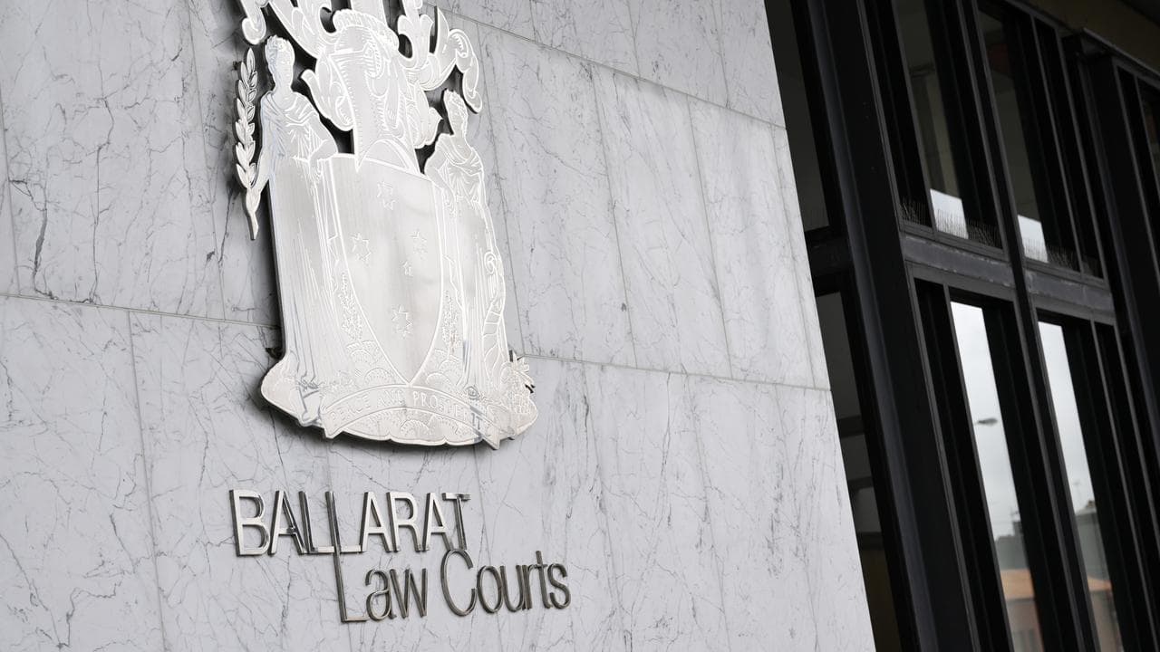 Sign outside Ballarat Magistrates Court