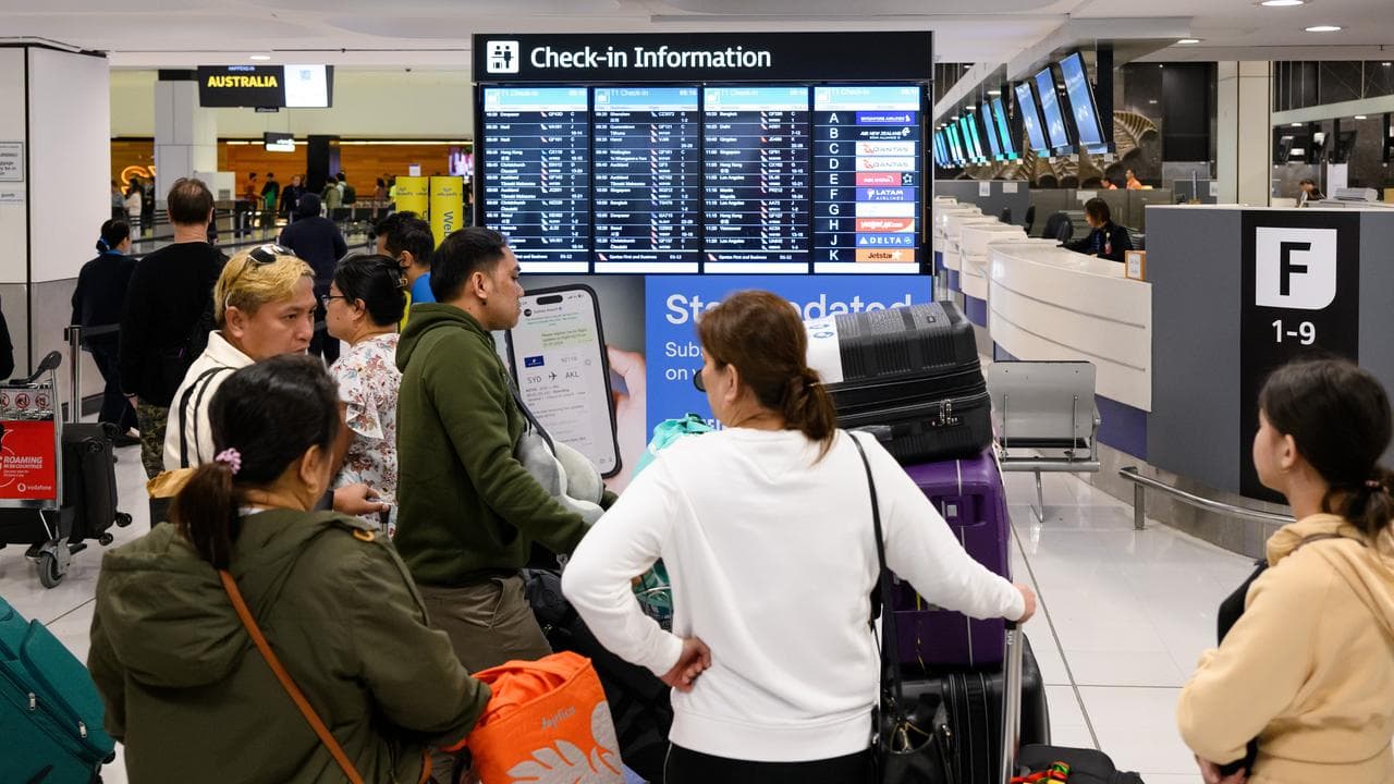 People at the Sydney airport