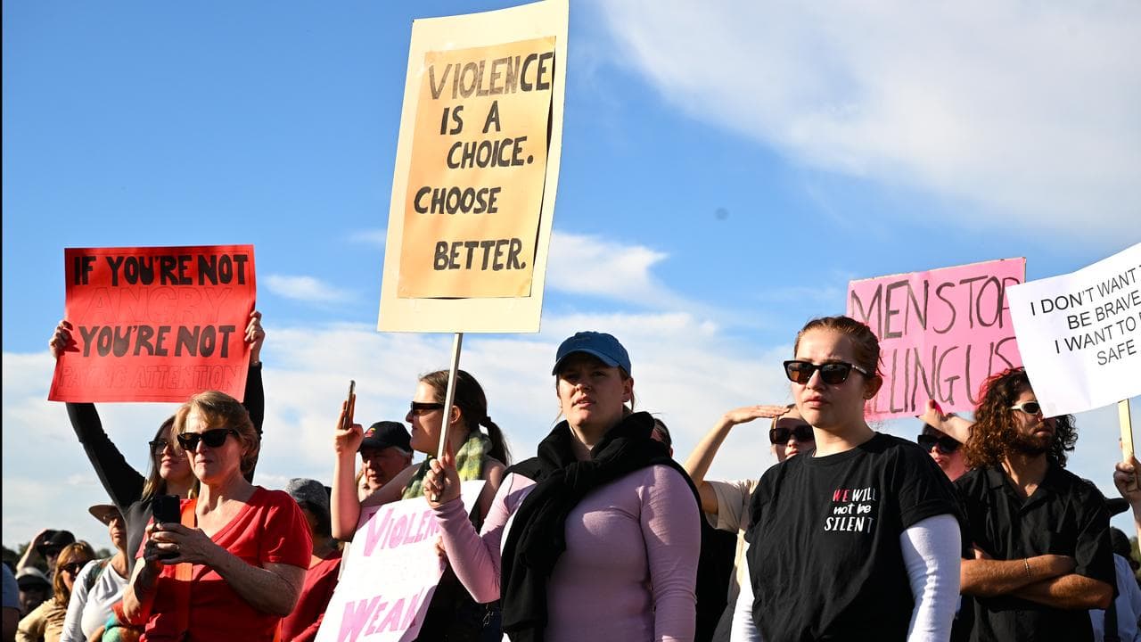Violence against women rally