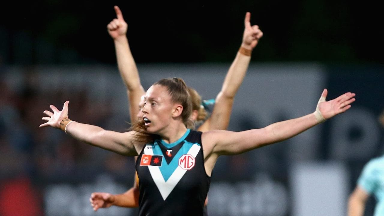 Port Adelaide's Caitlin Wendland.