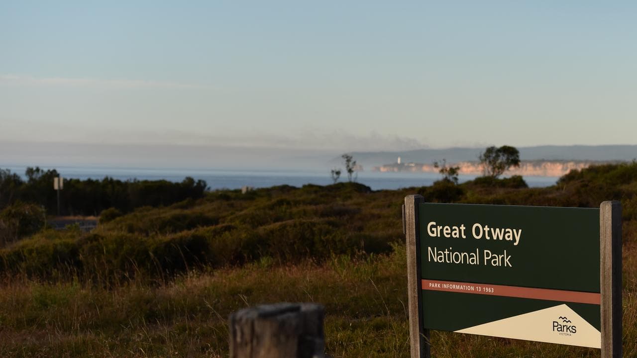 Smoke from the Otways bushfire (file pic)