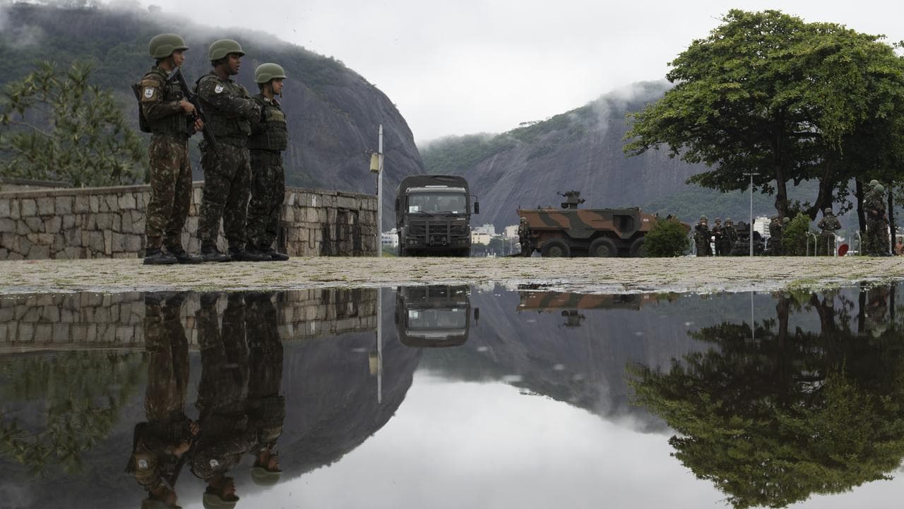 Soldiers patrol G20 venue