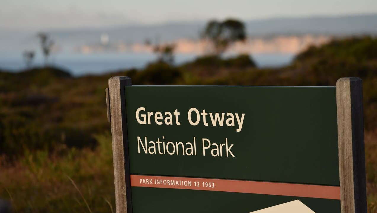 Great Otway National Park sign