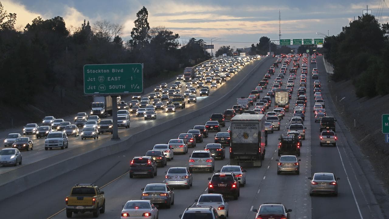 Traffic on a US highway