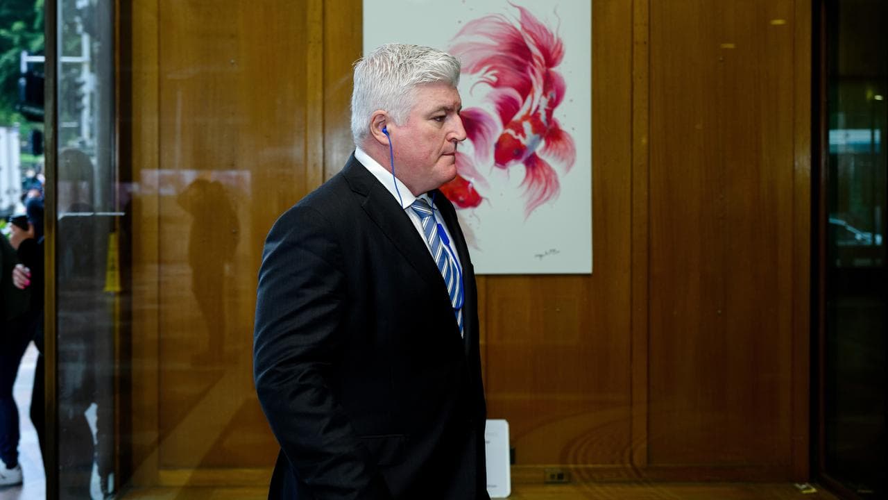 Stuart MacGill arrives at court