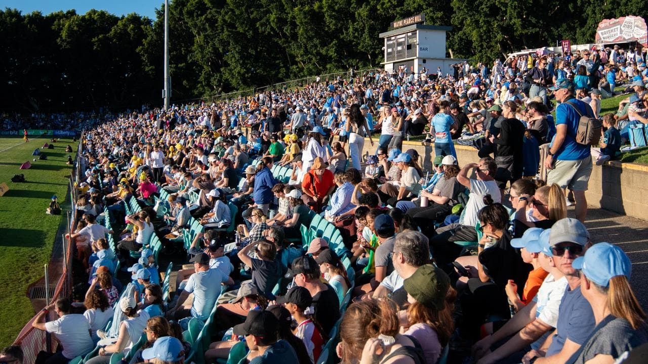 Soccer fans at Leichhardt Oval.