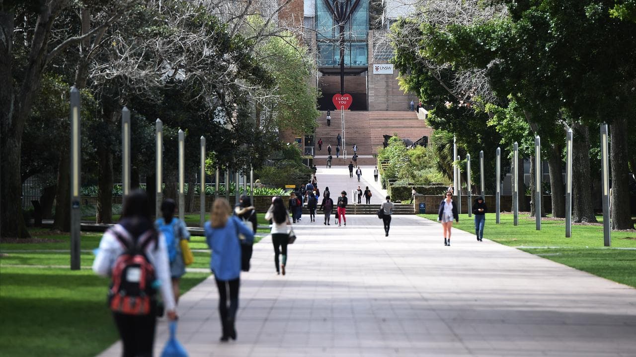 Students enter the University of New South Wales