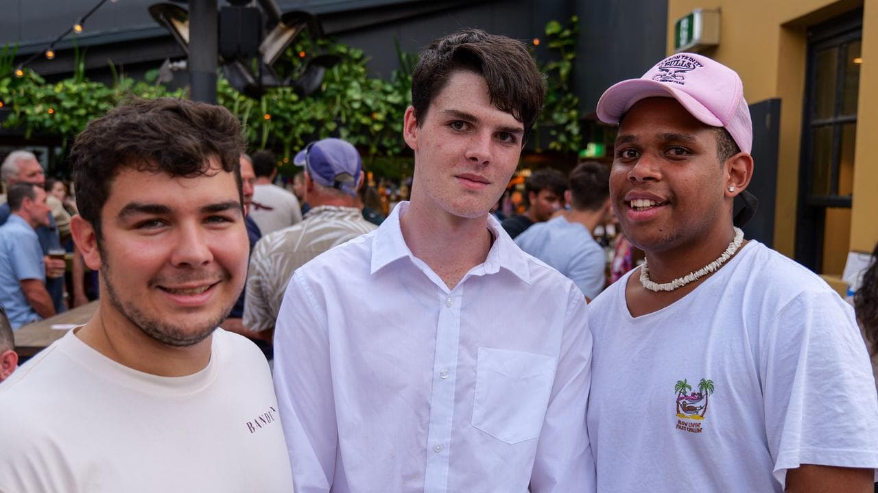 Aidan Porter (left) with program participants Lochlan and Misi.