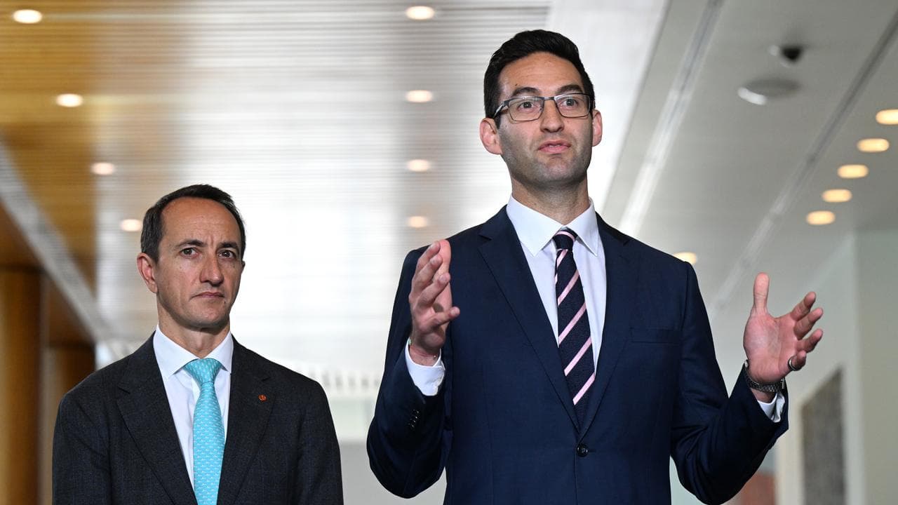 Labor MP Josh Burns and Liberal Senator Dave Sharma