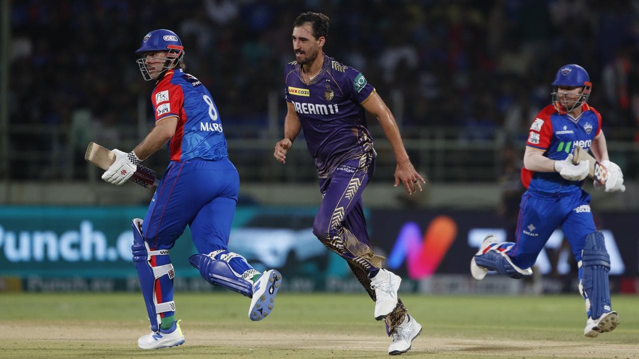 Mitchell Starc, Mitch Marsh and David Warner.