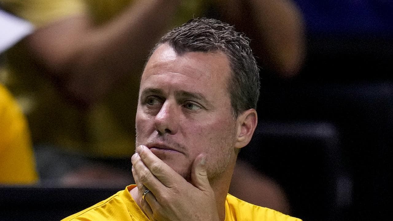 Australia's captain, Lleyton Hewitt,