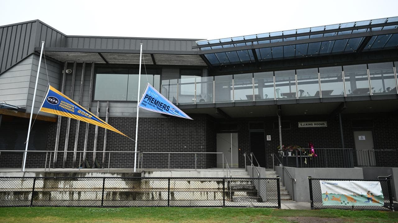 Flags flying at half mast