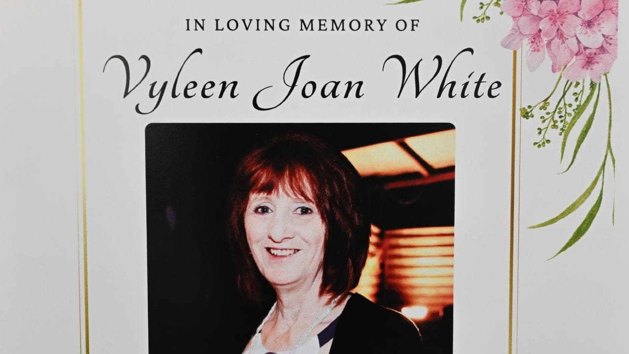 Funeral booklet for Vyleen White (file image)