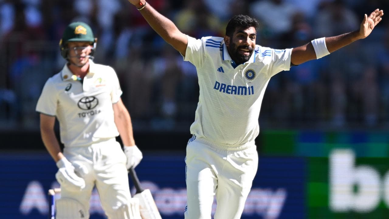 Nathan McSweeney and Jasprit Bumrah.