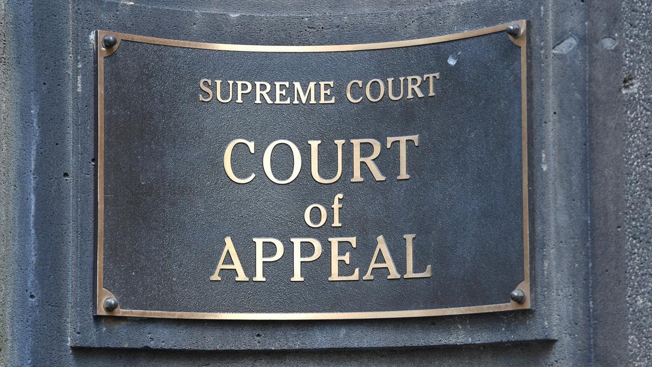 Signage for the Court of Appeal in Melbourne (file image)