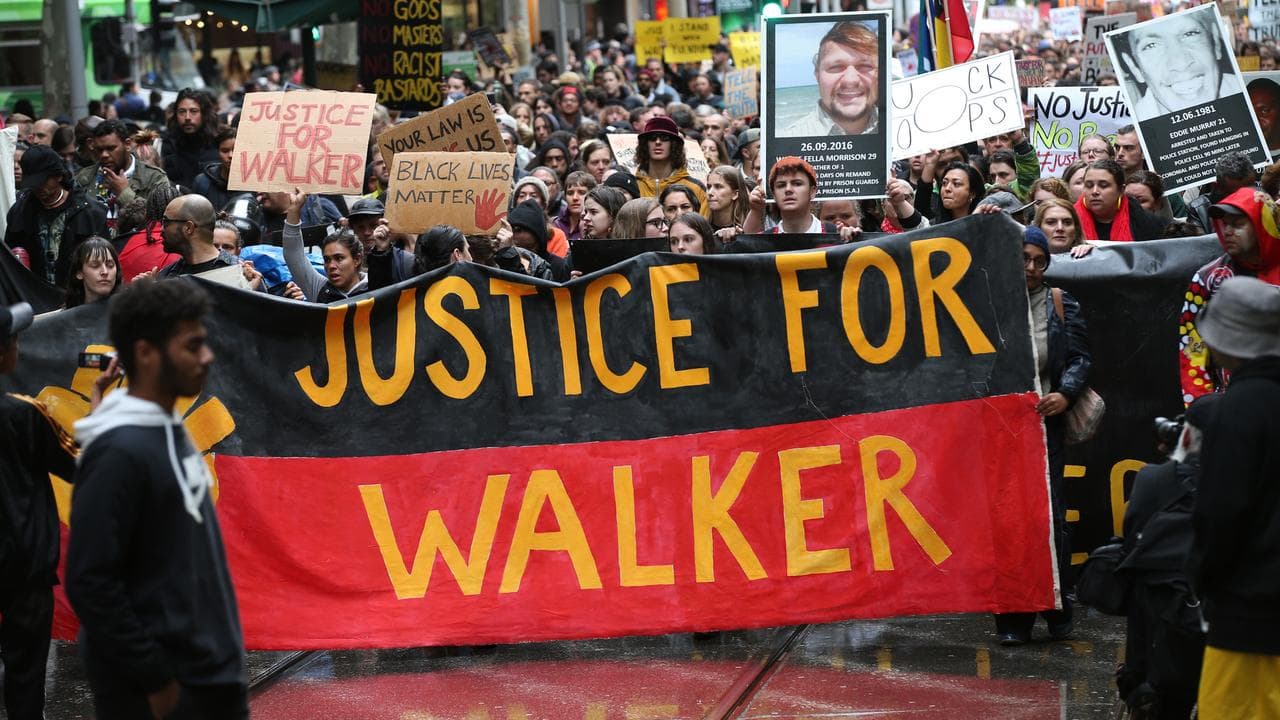 The death of Kumanjayi Walker drew protests around the country.