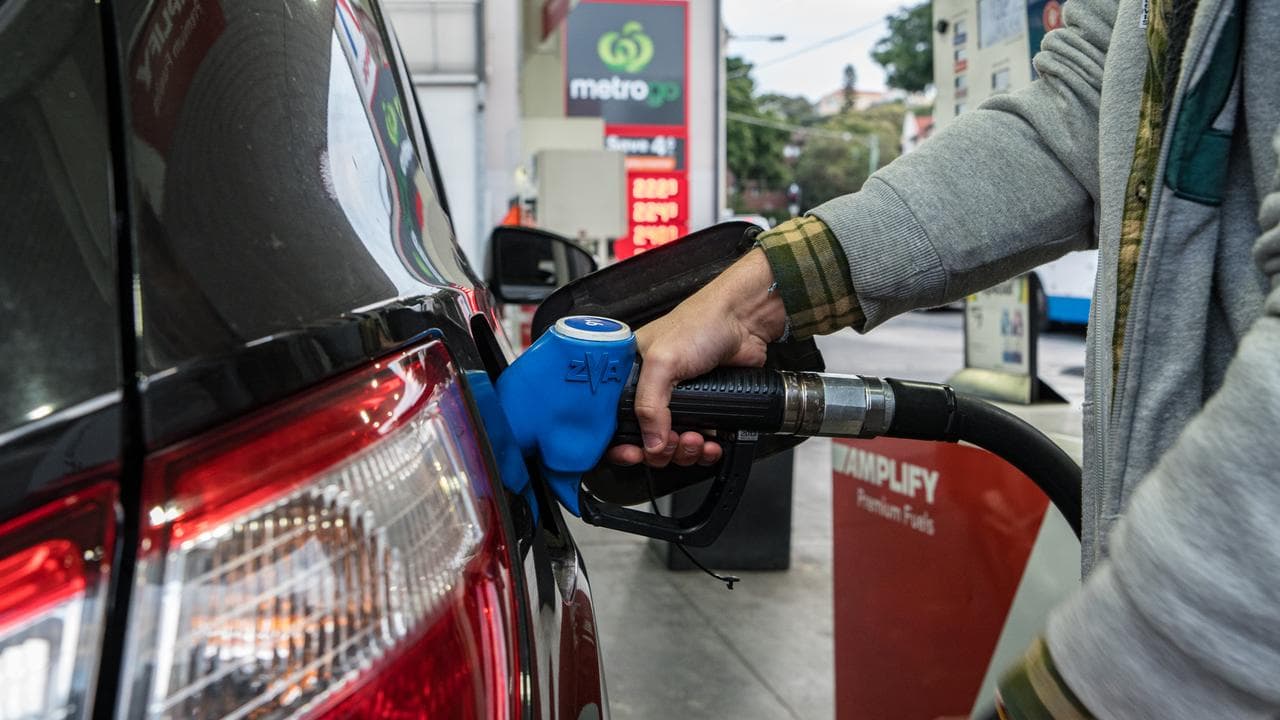 A general view of a petrol station in Sydney