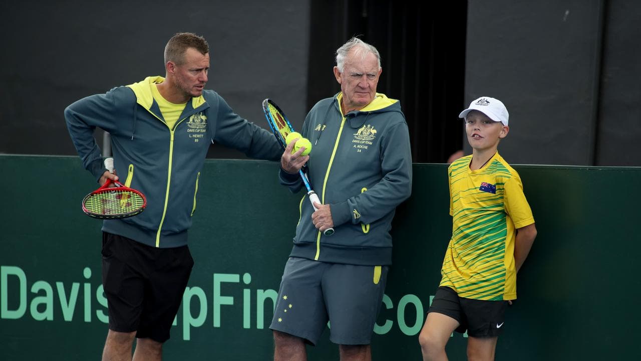 Cruz Hewitt, Lleyton Hewitt, Tony Roche