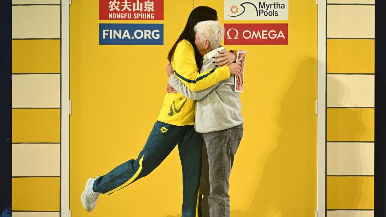 Lani Pallister and Dawn Fraser.