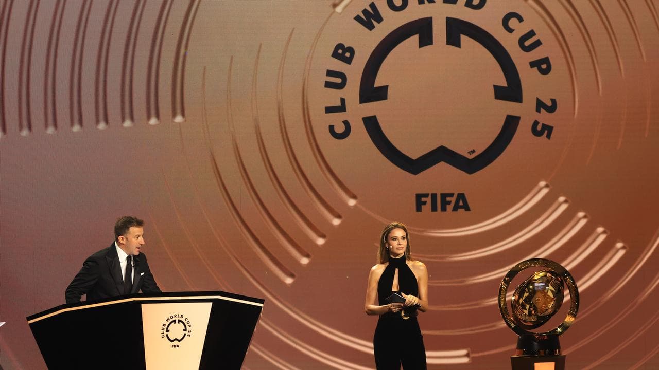 The draw ceremony for the FIFA Club World Cup