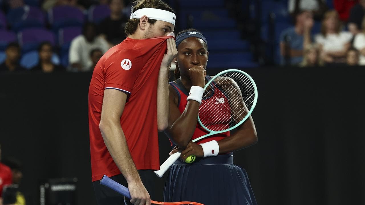 Coco Gauff and Taylor Fritz of the United States
