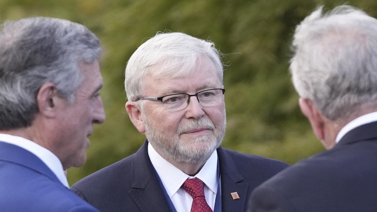 Ambassador to the US Kevin Rudd at the Quad summit