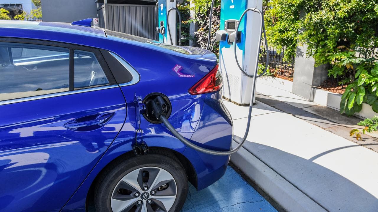 An EV charging point