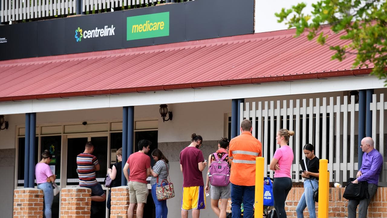 Queue outside Centrelink