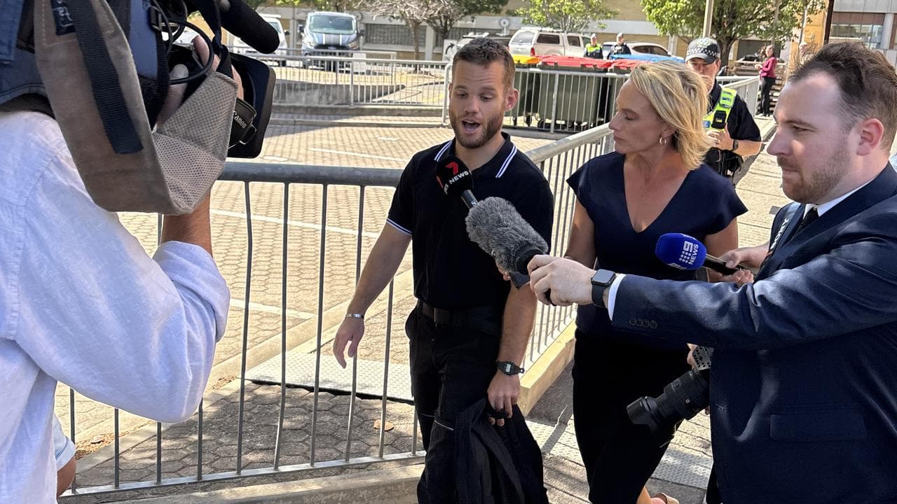 James Allan Holliday leaves the Adelaide City Watch House