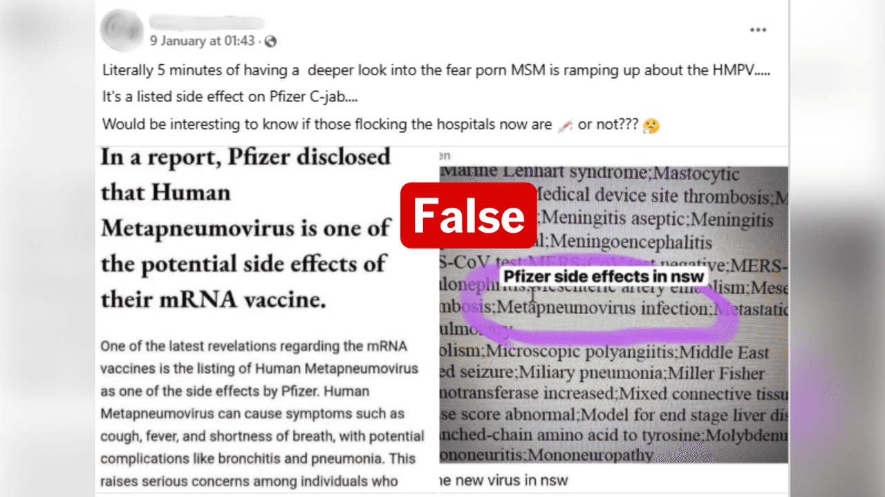 One of the posts featuring the false claim.