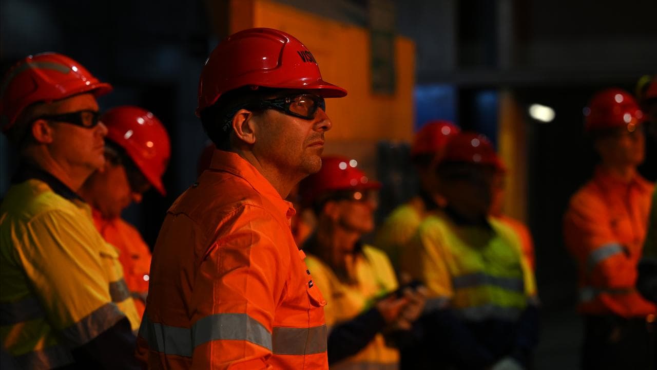 Workers from BHP and Rio Tinto