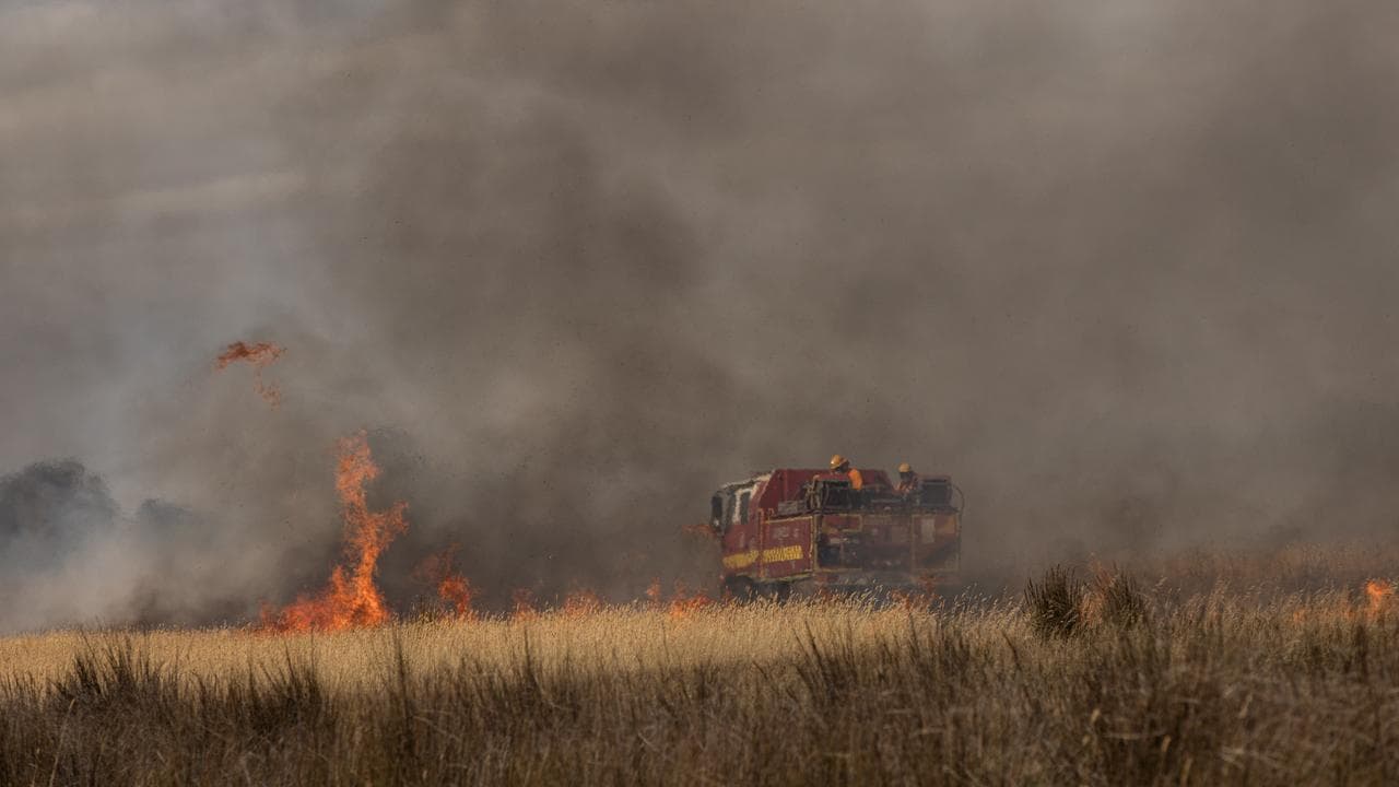 Firefighters at Grampians National Park in Victoria