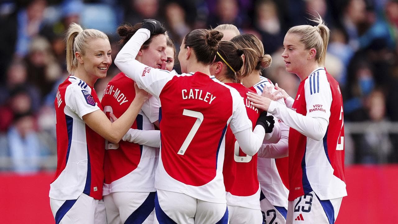 Catley and teammates