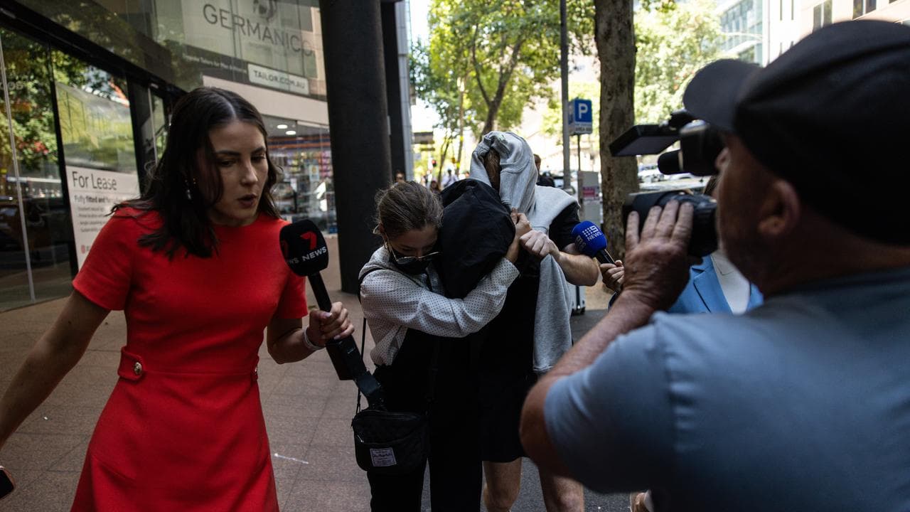 Matthew Raoul White departs from the Melbourne Magistrates Court 