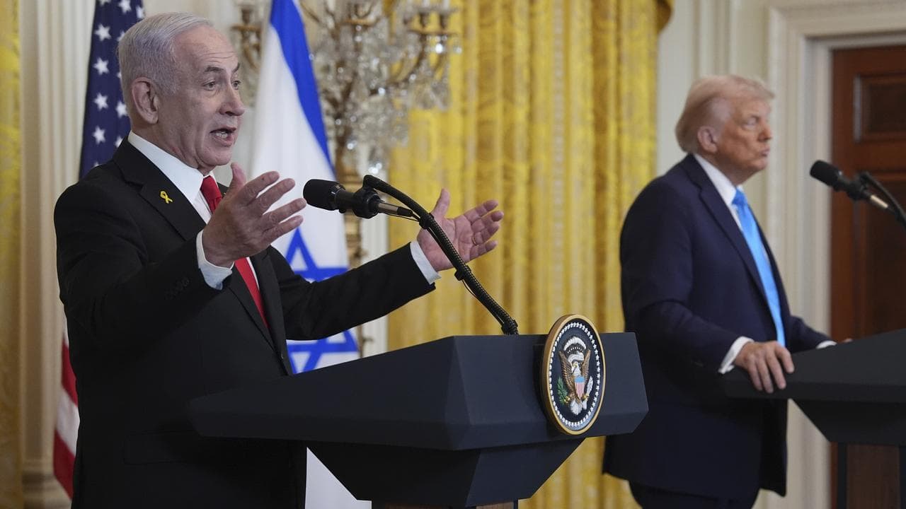 President Donald Trump and Israel's Prime Minister Benjamin Netanyahu