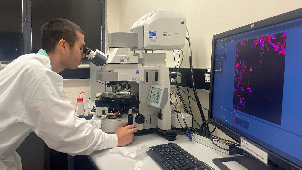 Researcher Patricio D Palacios at the University of Qld.
