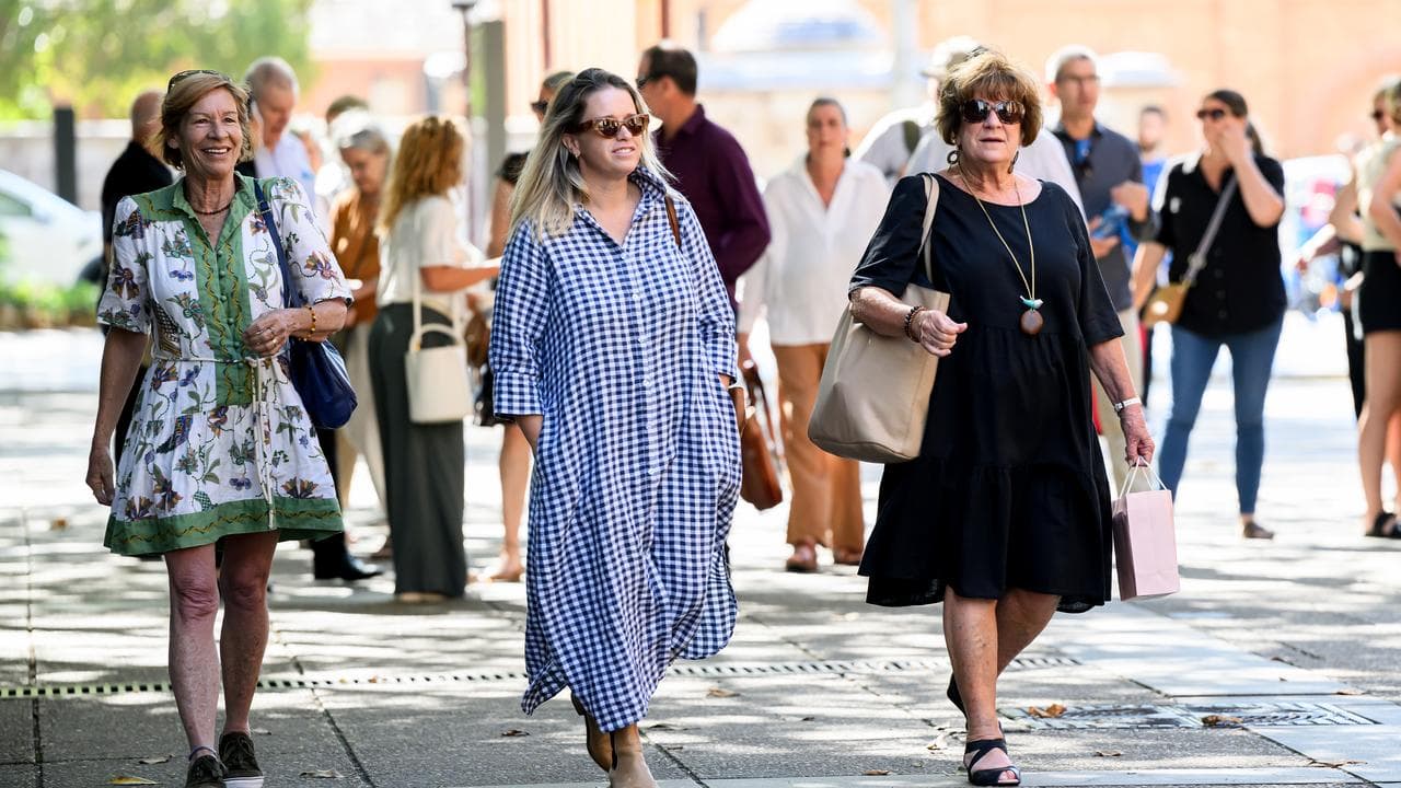 Lesley Lloyd (right), daughter of Clare Nowland
